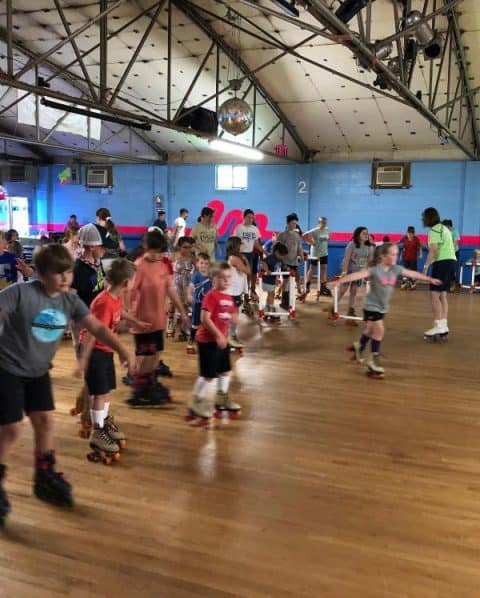 Learn to roller skate sky vue skateland rocky mount nc