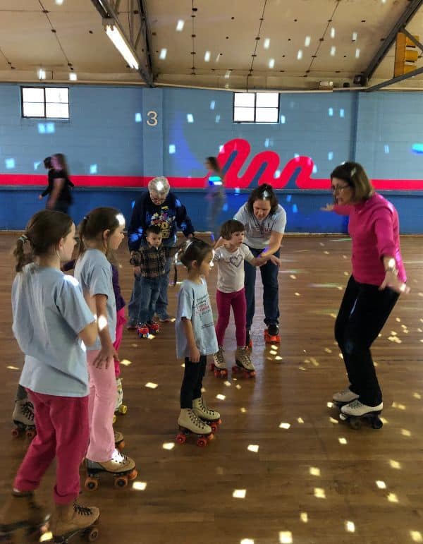 Learn to roller skate classes at Sky-Vue Skateland