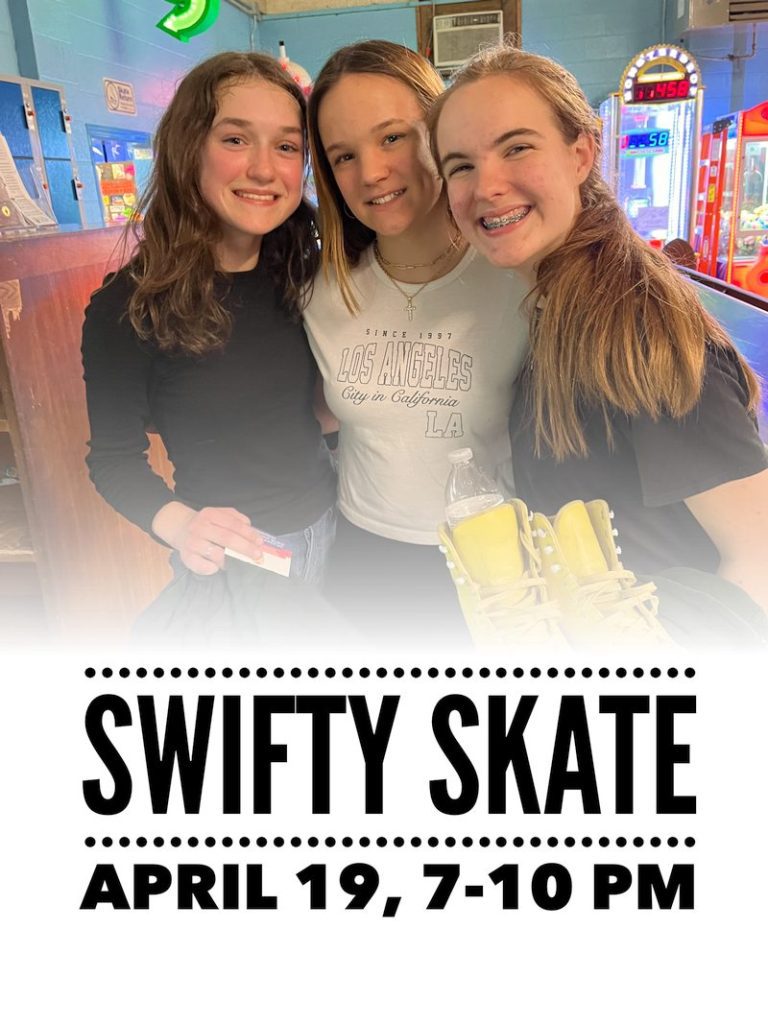 Save the date for Swifty skate night April 19, 2024
