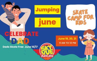 Jumping June at Sky-Vue Skateland