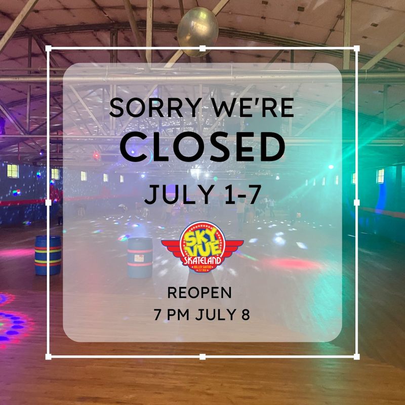 Closed July 1st to 7th