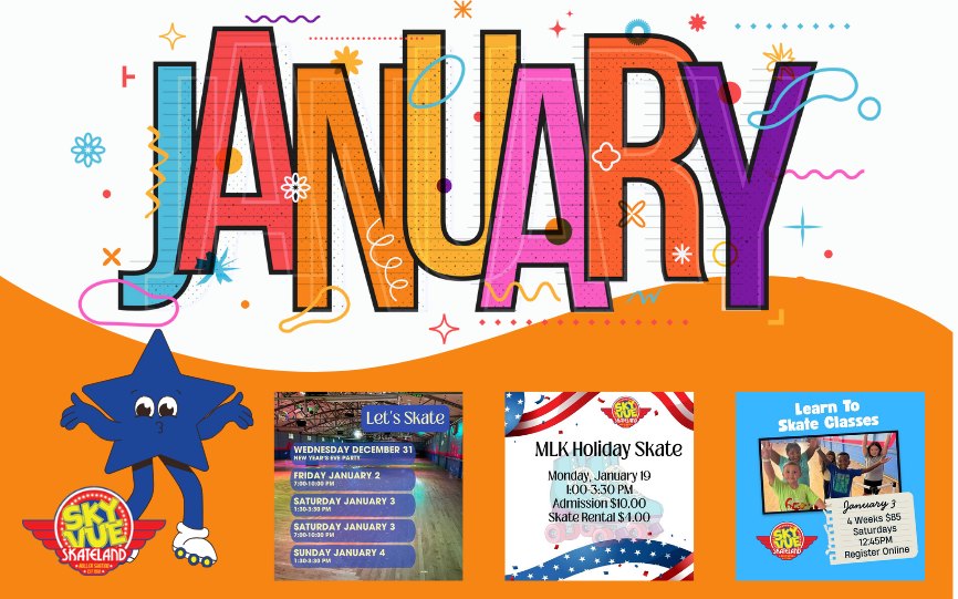 January Events at Sky-Vue Skateland
