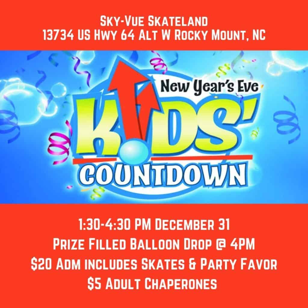 Celebrate New Year's Eve for families at Sky-Vue Skateland