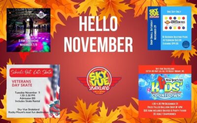 November Events at sky-vue Skateland