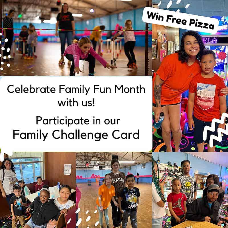 Celebrate Family Fun Month with Us! Participate in our Family Challenge Card